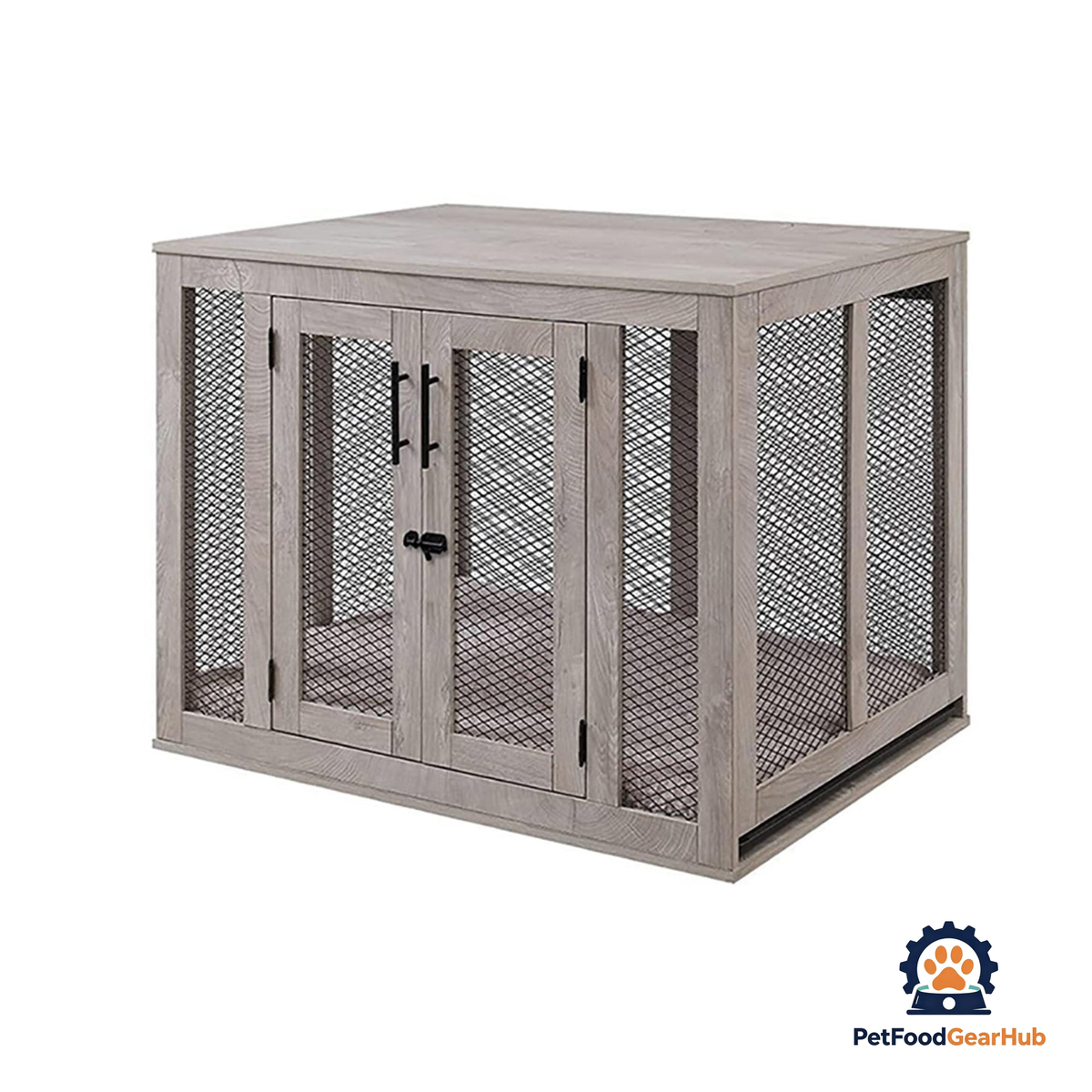 PetFoodGearHub Rustic Dog Crate - product image 7