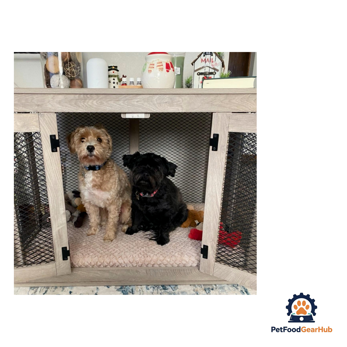 PetFoodGearHub Rustic Dog Crate - product image 14