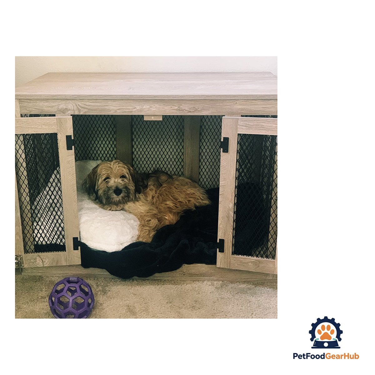 PetFoodGearHub Rustic Dog Crate - product image 18