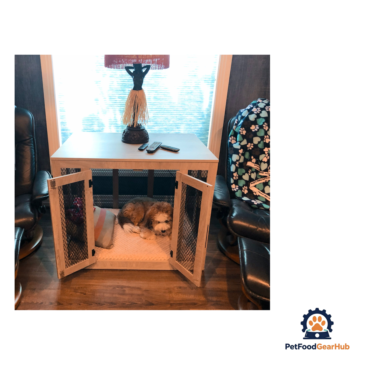 PetFoodGearHub Rustic Dog Crate - product image 23