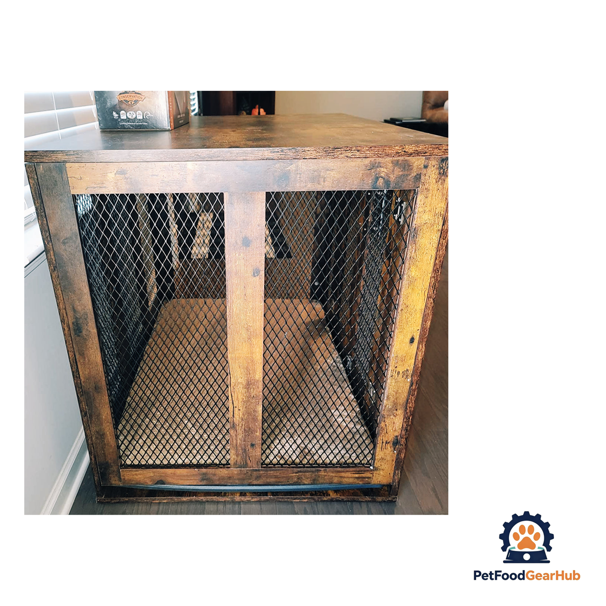 PetFoodGearHub Rustic Dog Crate - product image 24