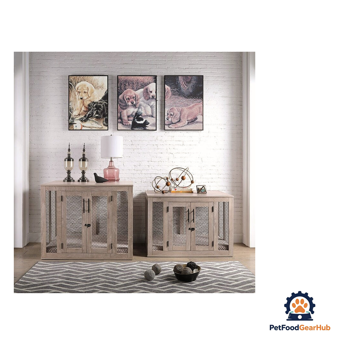 PetFoodGearHub Rustic Dog Crate - product image 25