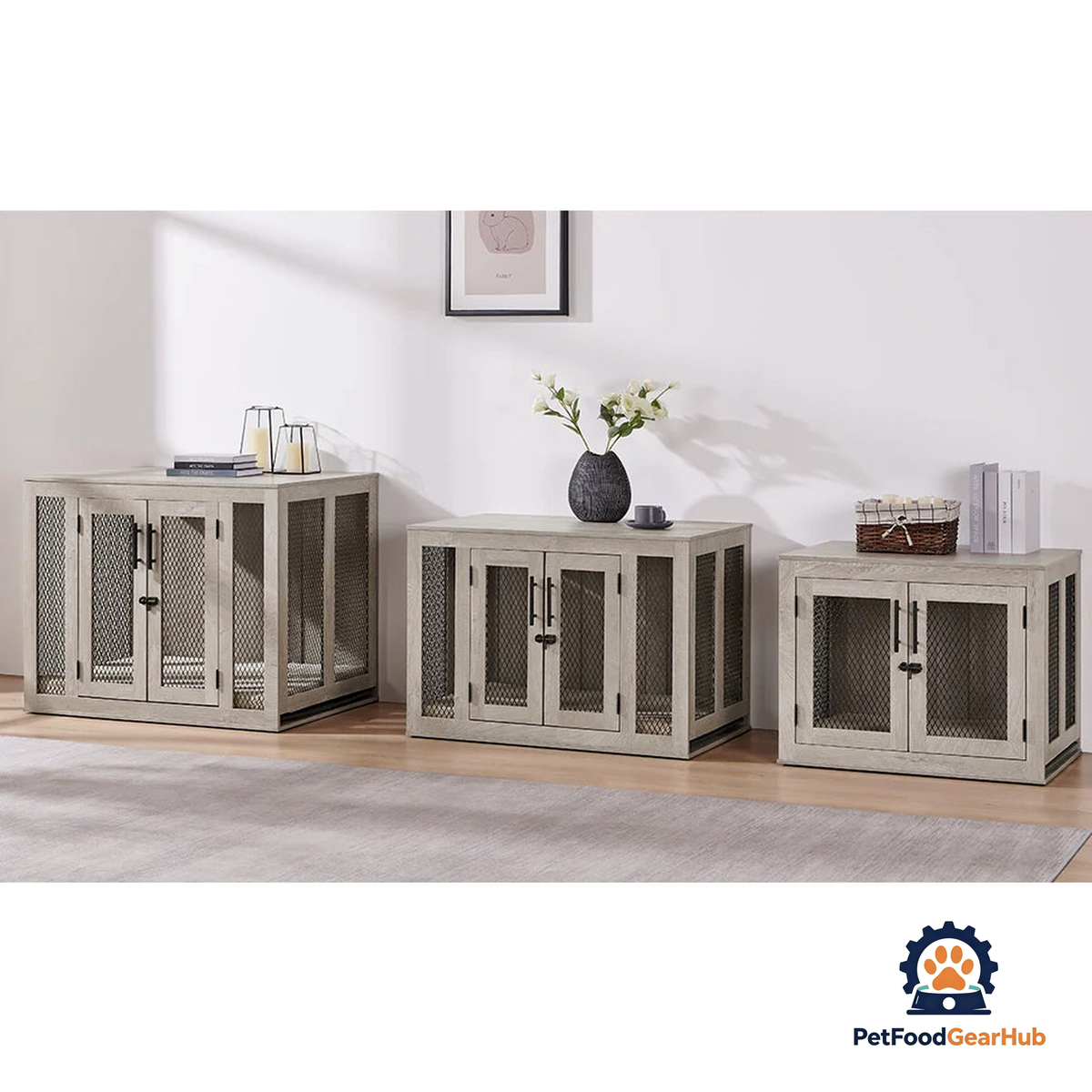PetFoodGearHub Rustic Dog Crate - product image 27