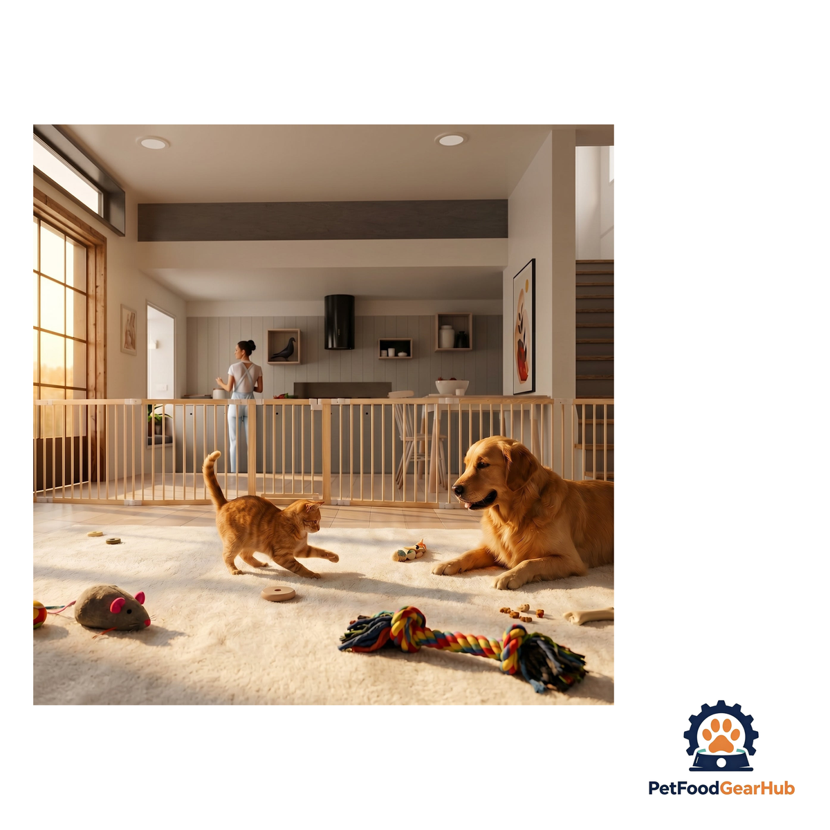 PetFoodGearHub Customizable Natural Timber Pet Playpen - product image 6
