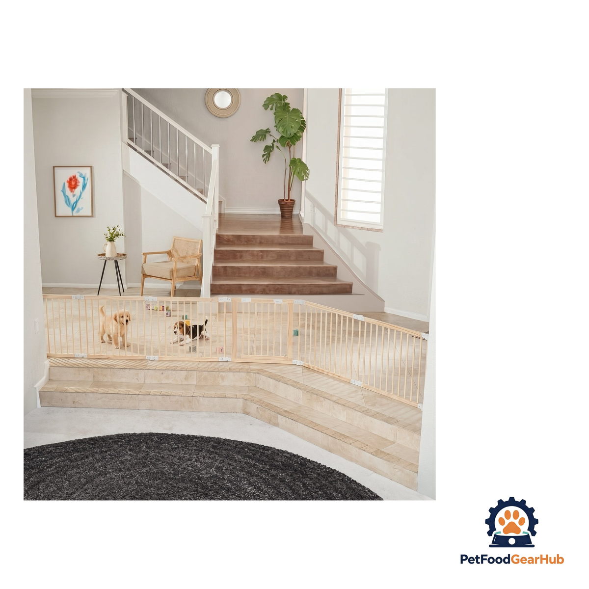 PetFoodGearHub Customizable Natural Timber Pet Playpen - product image 7