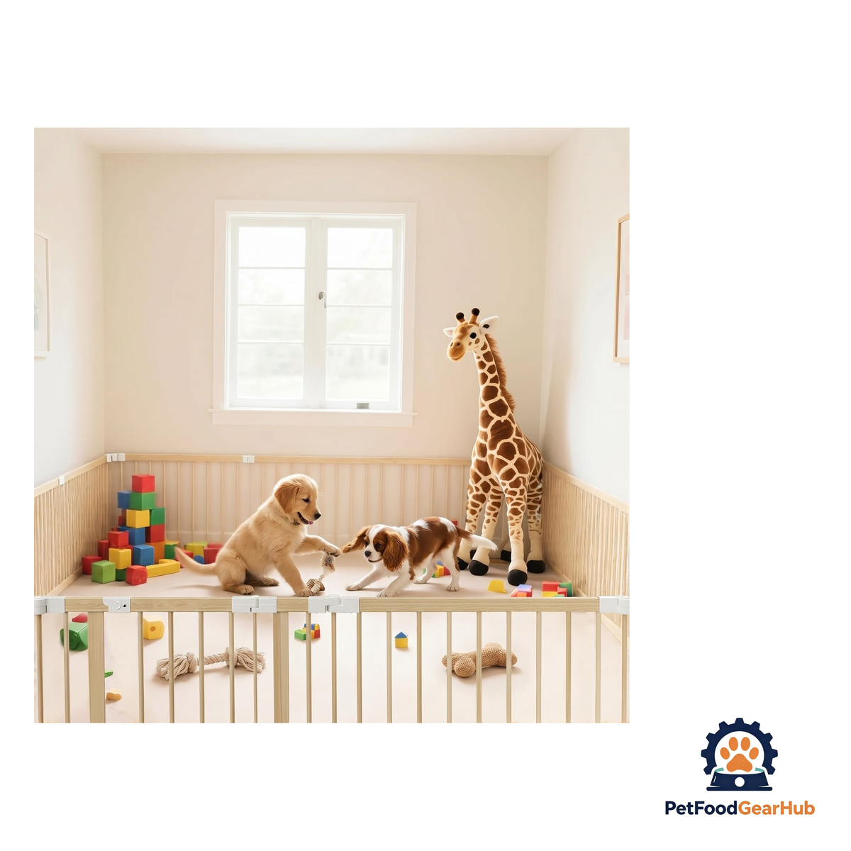 PetFoodGearHub Customizable Natural Timber Pet Playpen - product image 9
