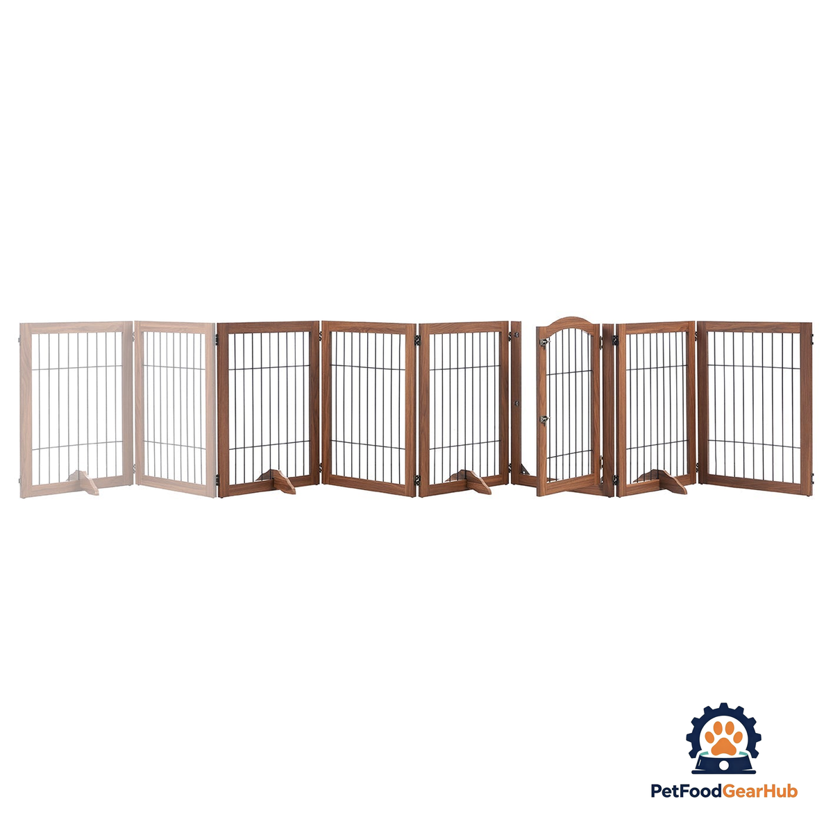 PetFoodGearHub Expandable Timber Pet Playpen (6-Pcs Set) - product image 6