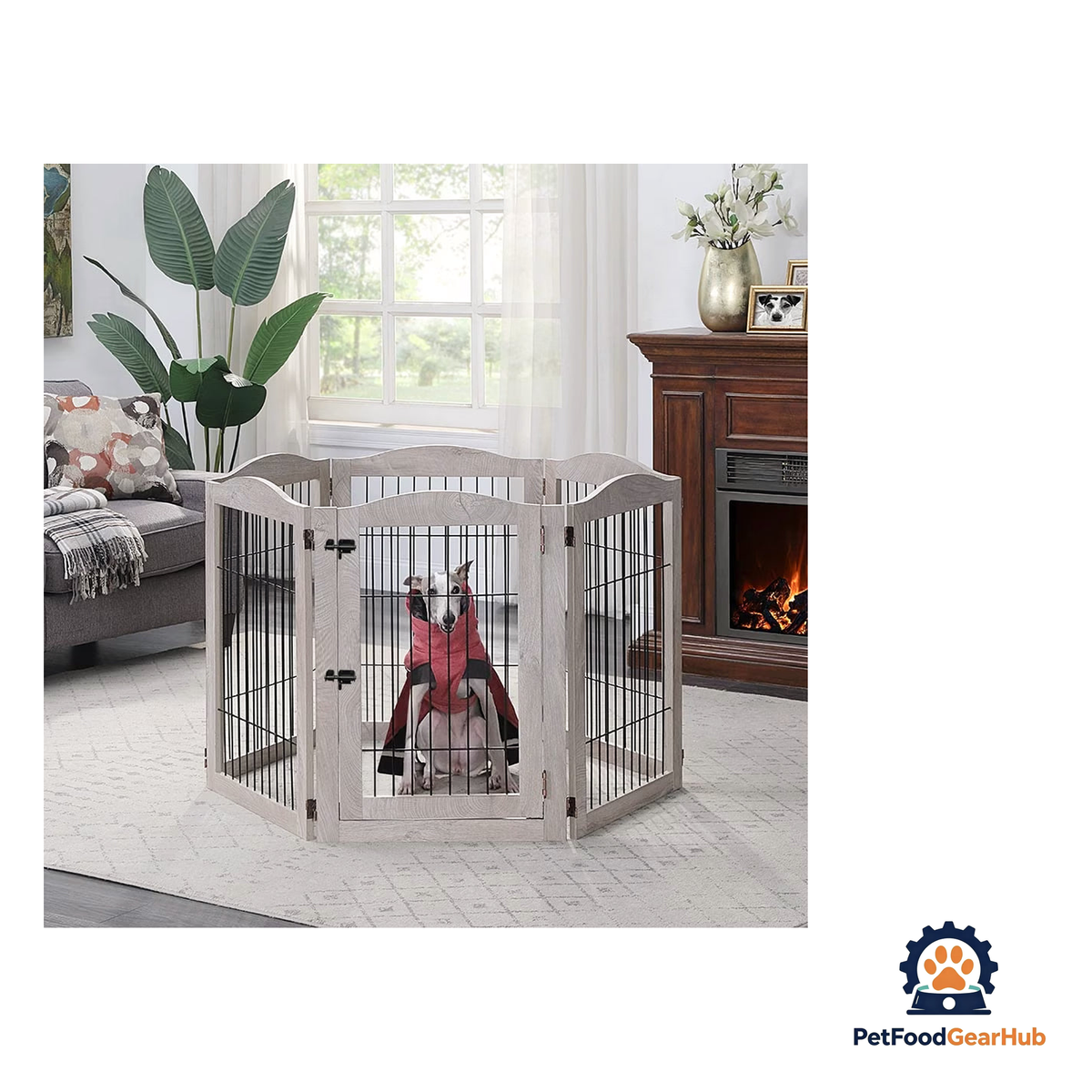 PetFoodGearHub Expandable Timber Pet Playpen (6-Pcs Set) - product image 9