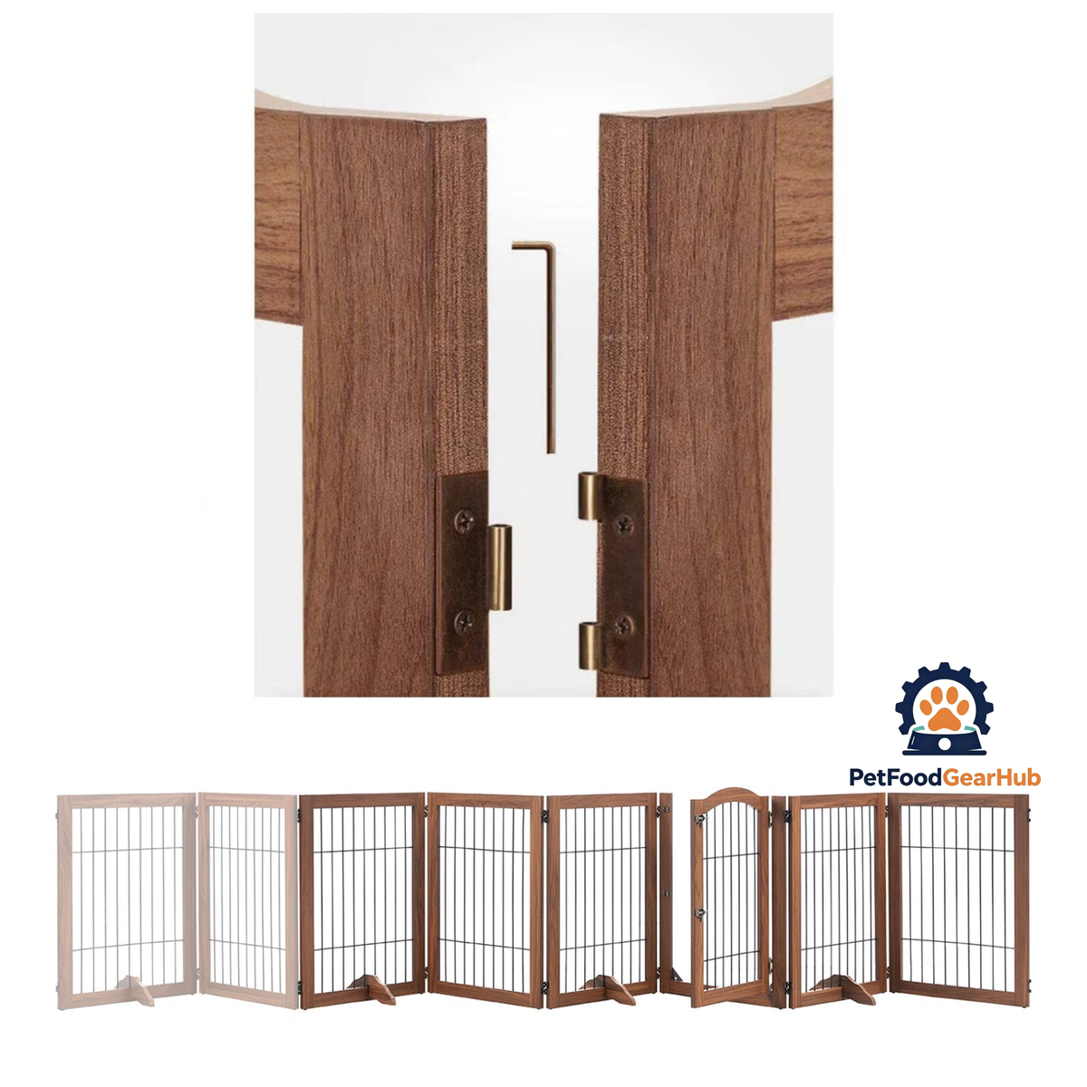 PetFoodGearHub Expandable Timber Pet Playpen (6-Pcs Set) - product image 14
