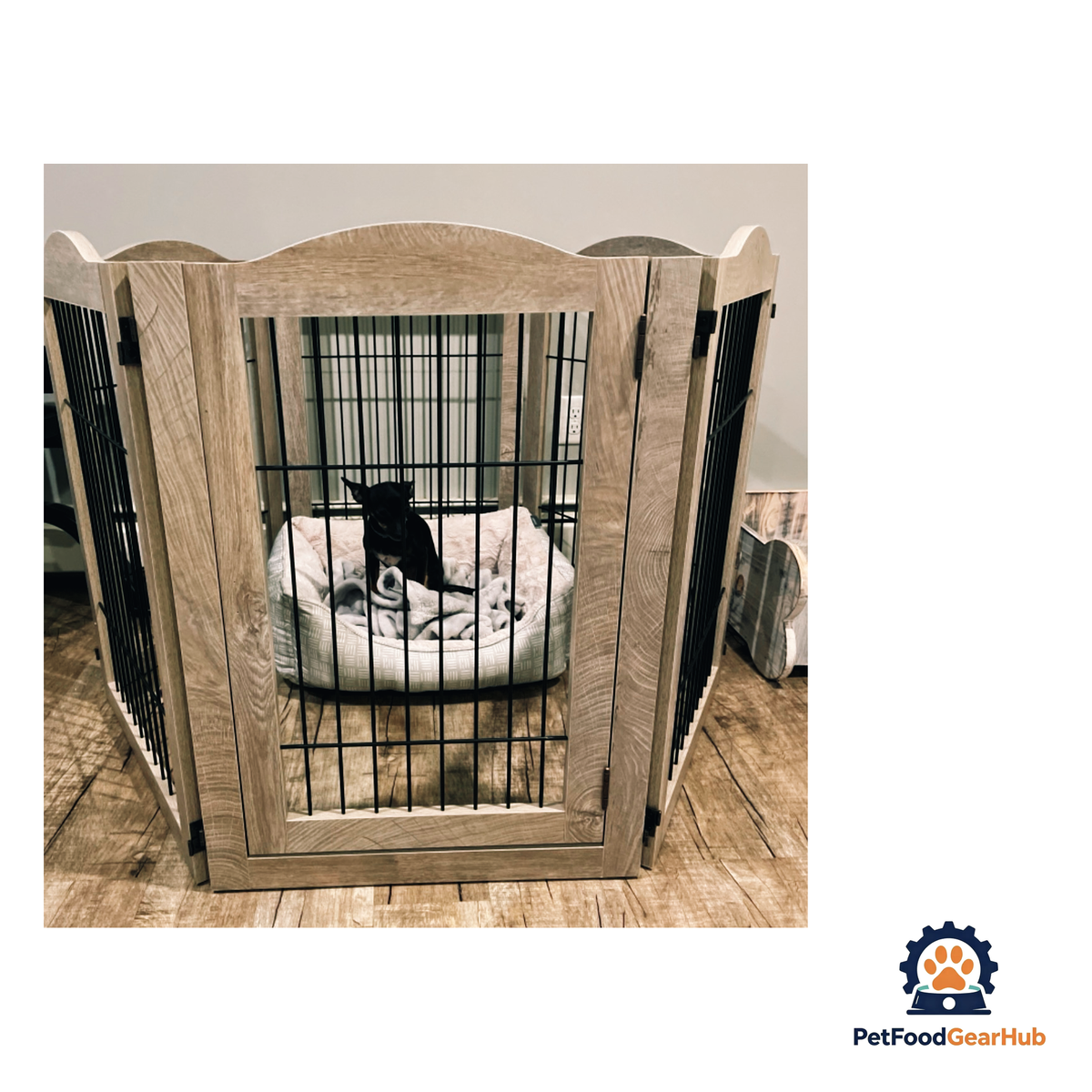 PetFoodGearHub Expandable Timber Pet Playpen (6-Pcs Set) - product image 20