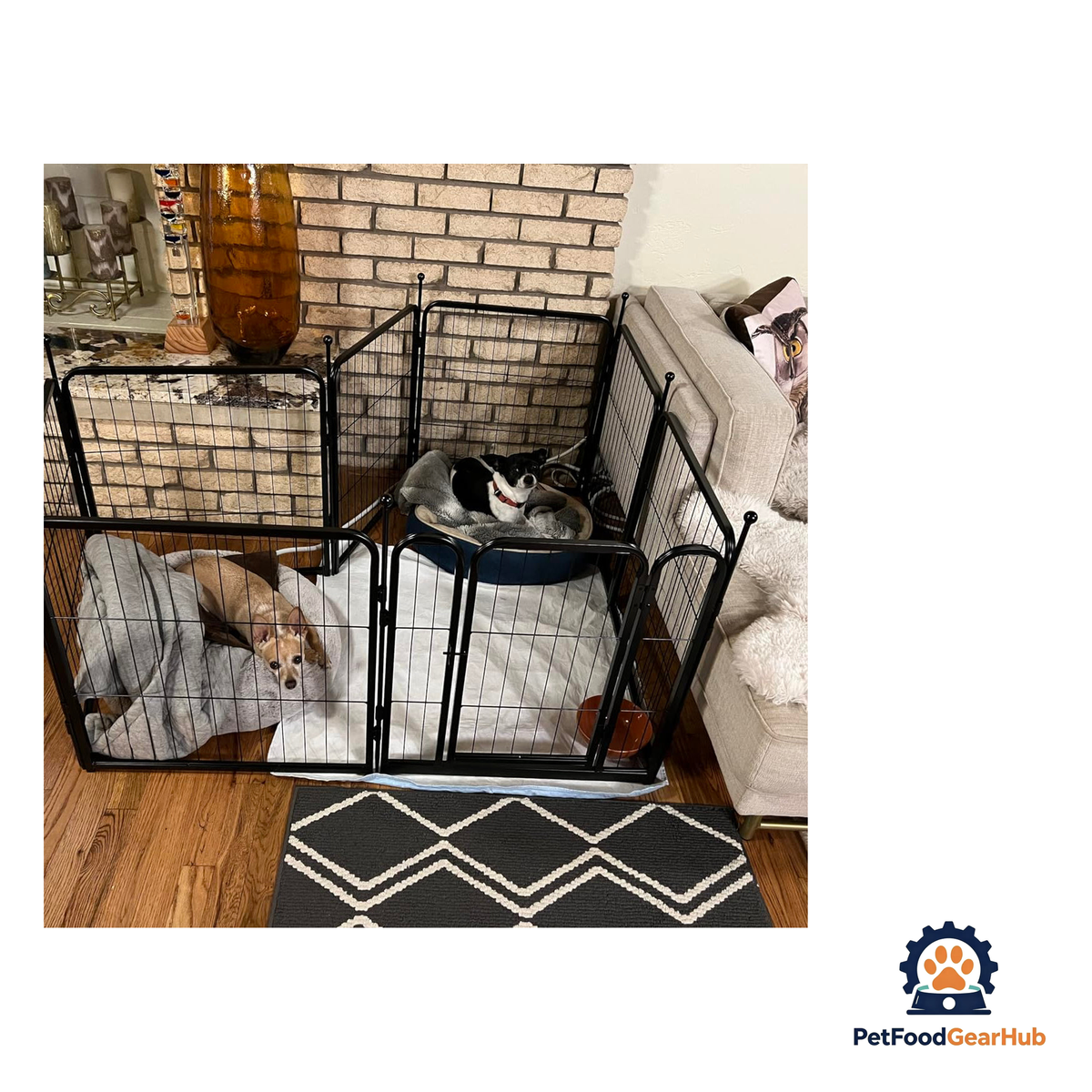 PetFoodGearHub Eight-Panel Modular Pet Playpen and Barrier - product image 2