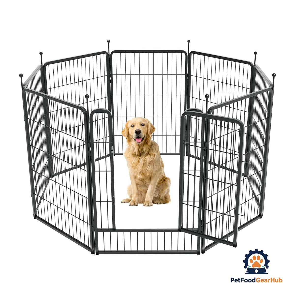 PetFoodGearHub Eight-Panel Modular Pet Playpen and Barrier - product image 16