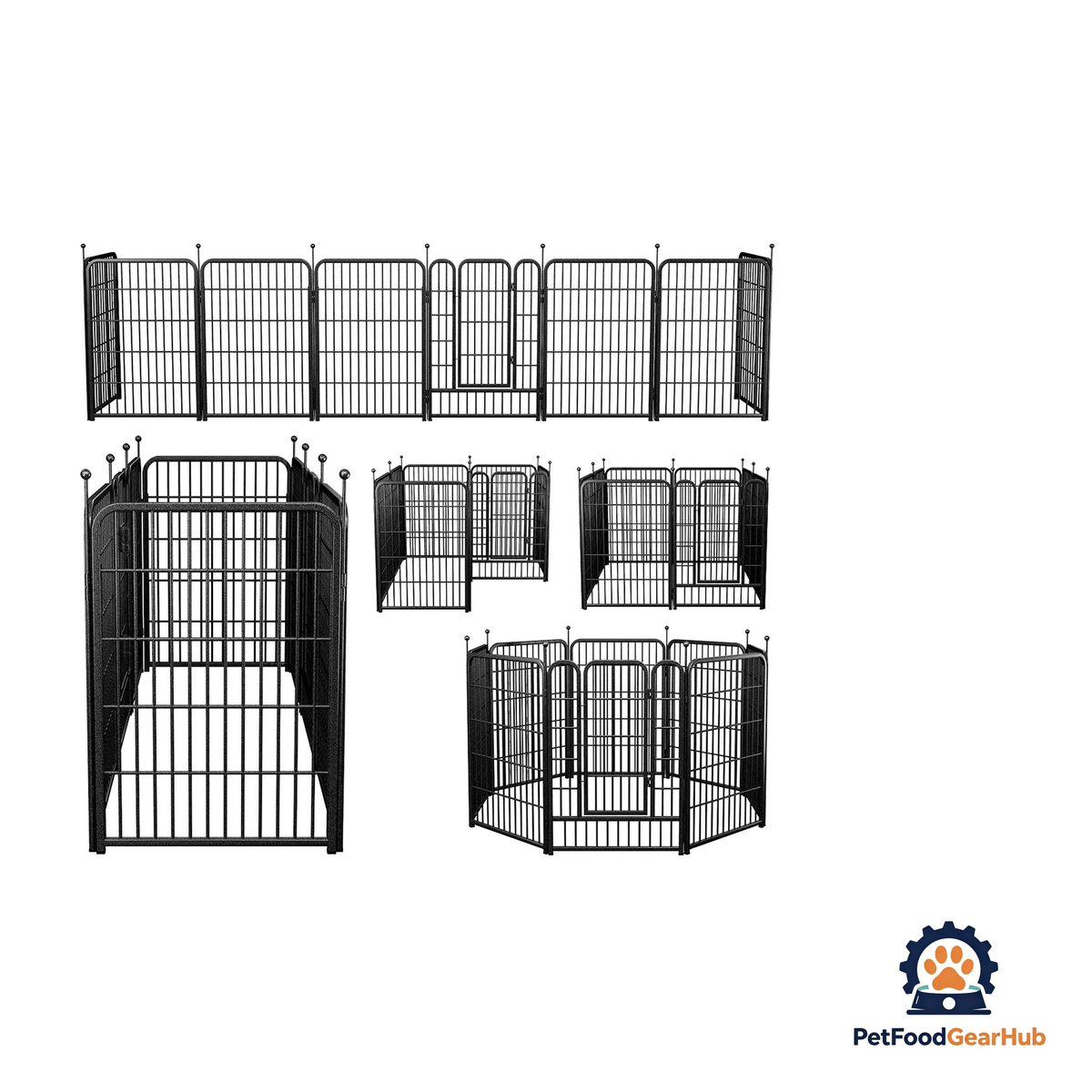 PetFoodGearHub Eight-Panel Modular Pet Playpen and Barrier - product image 21
