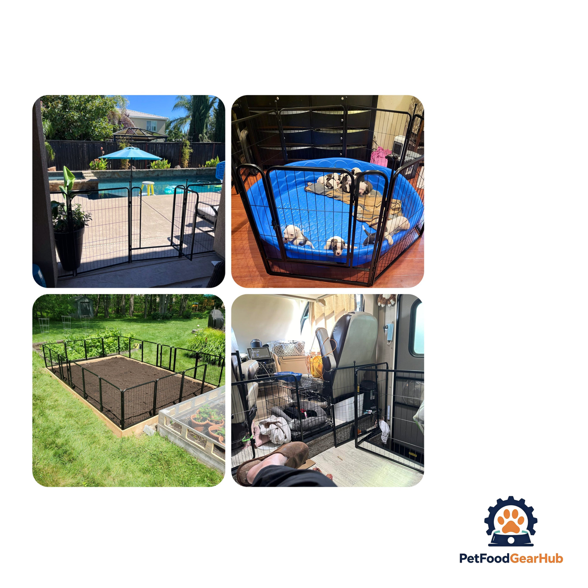 PetFoodGearHub Extendable Modular Pet Playpen (8-Pcs Set) - product image 32