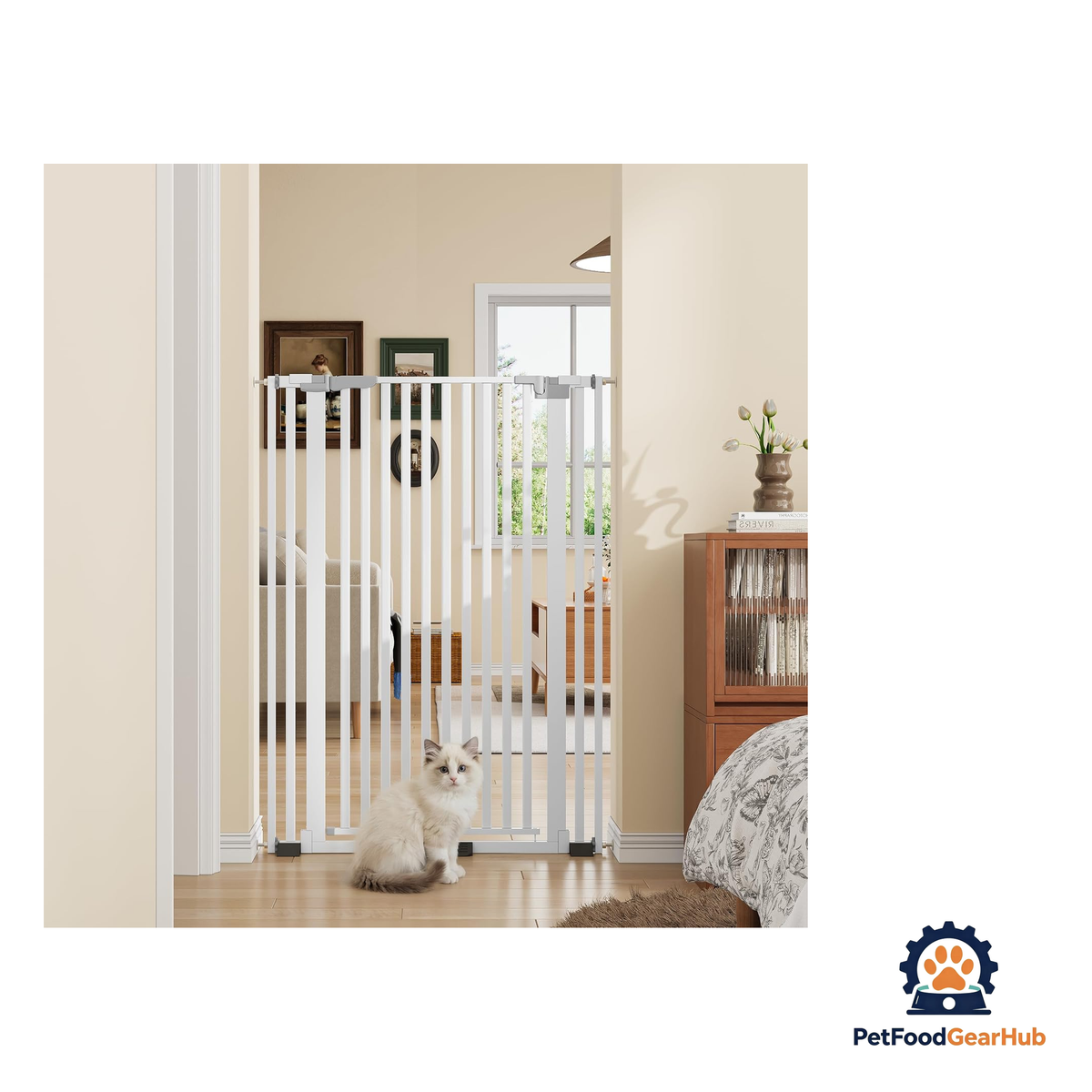 PetFoodGearHub Adjustable No-Drill Safety Pet Gate - product image 13
