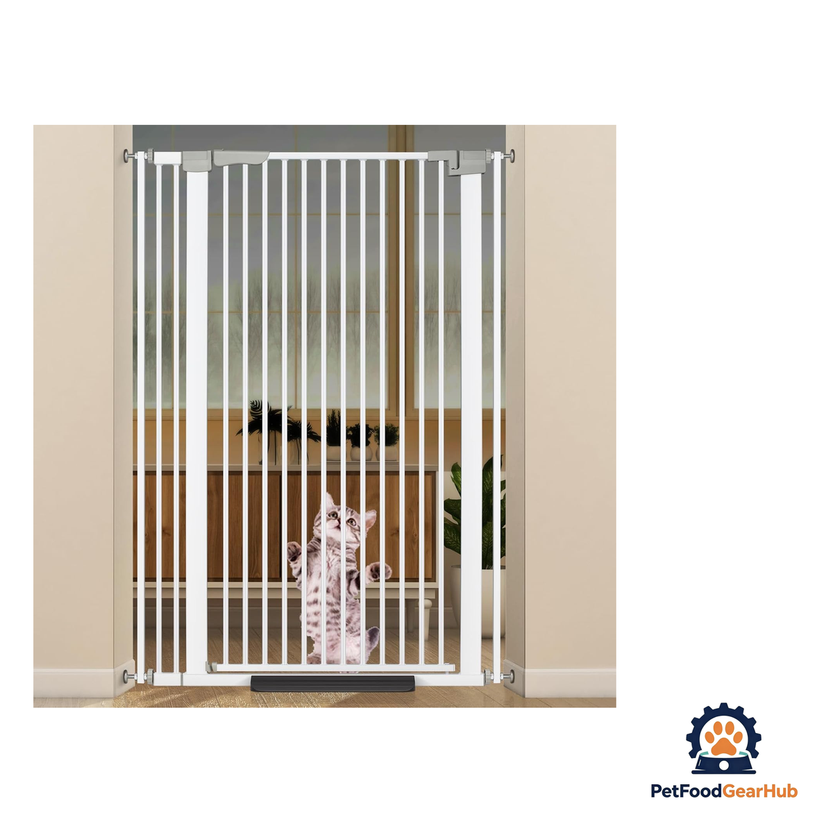 PetFoodGearHub Adjustable No-Drill Safety Pet Gate - product image 17