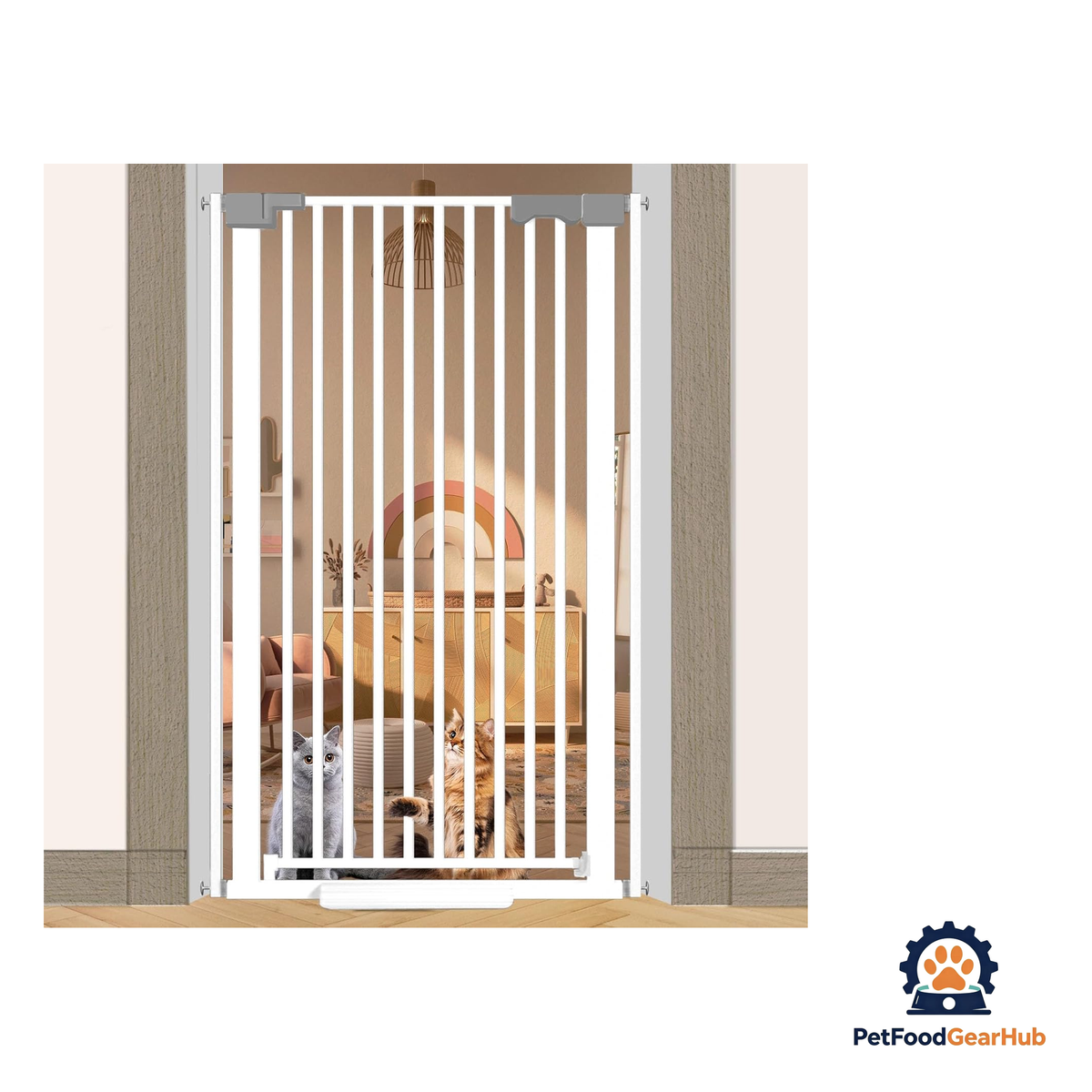 PetFoodGearHub Adjustable No-Drill Safety Pet Gate - product image 19