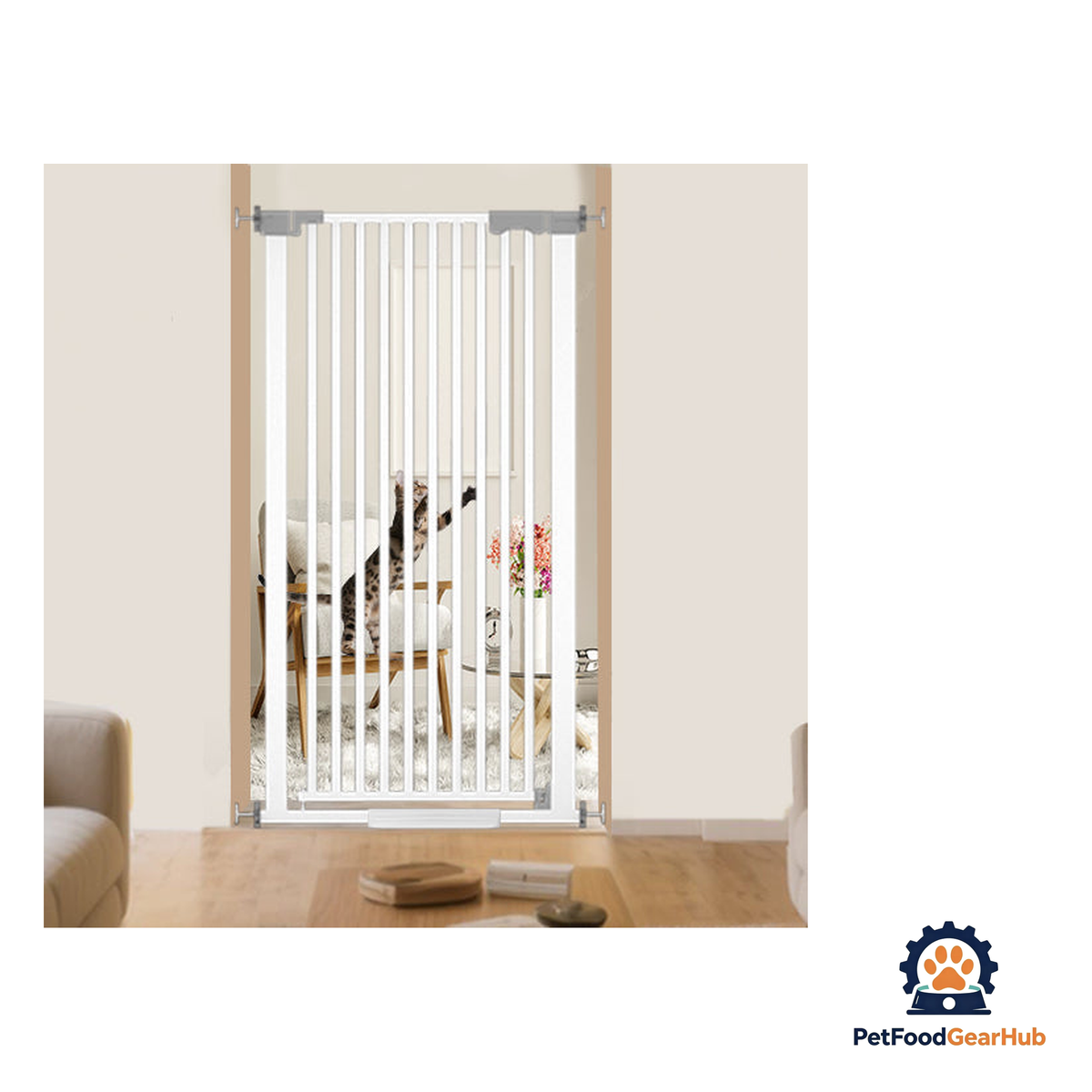 PetFoodGearHub Adjustable No-Drill Safety Pet Gate - product image 21