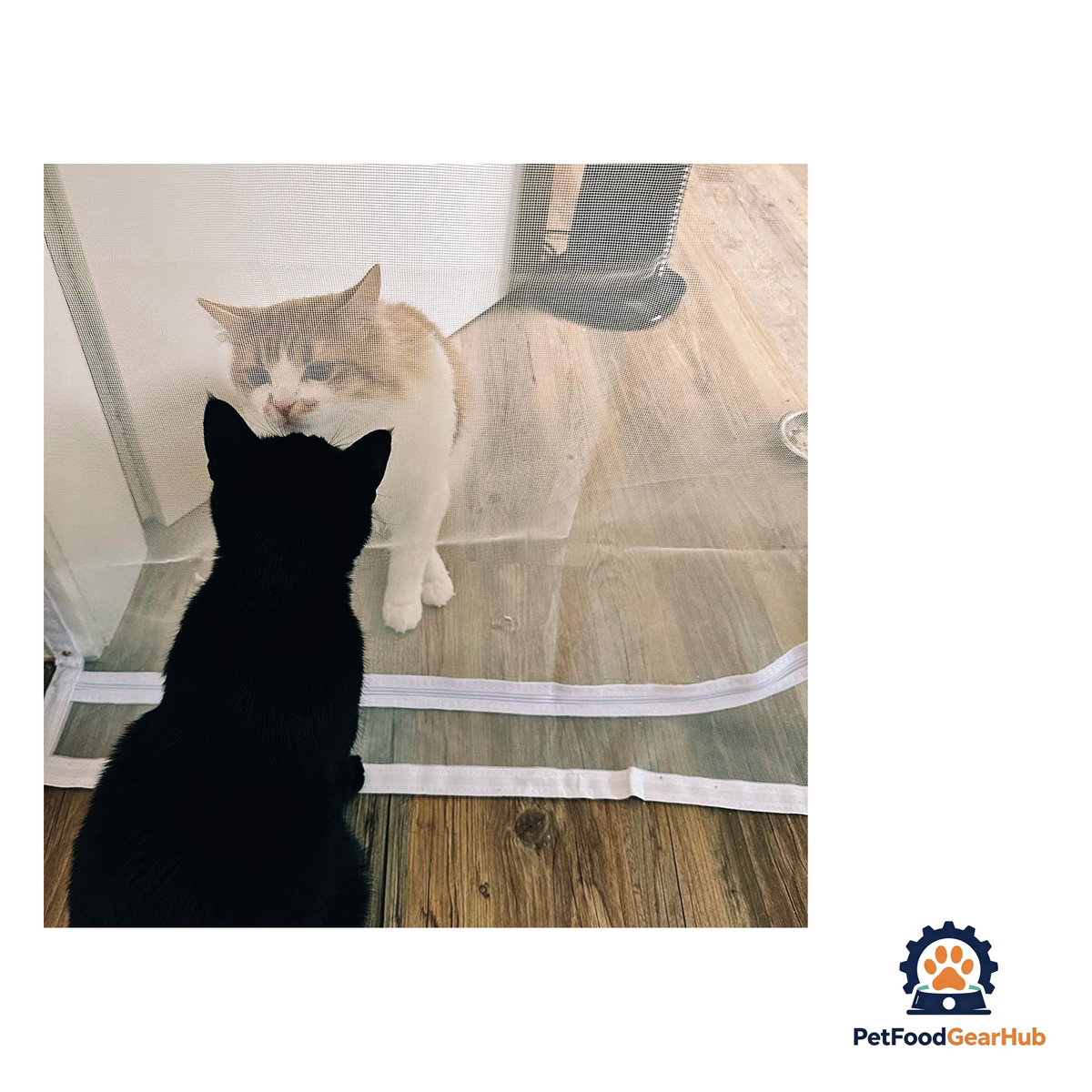 PetFoodGearHub Zip-In Mesh Cat Door Curtain - product image 9