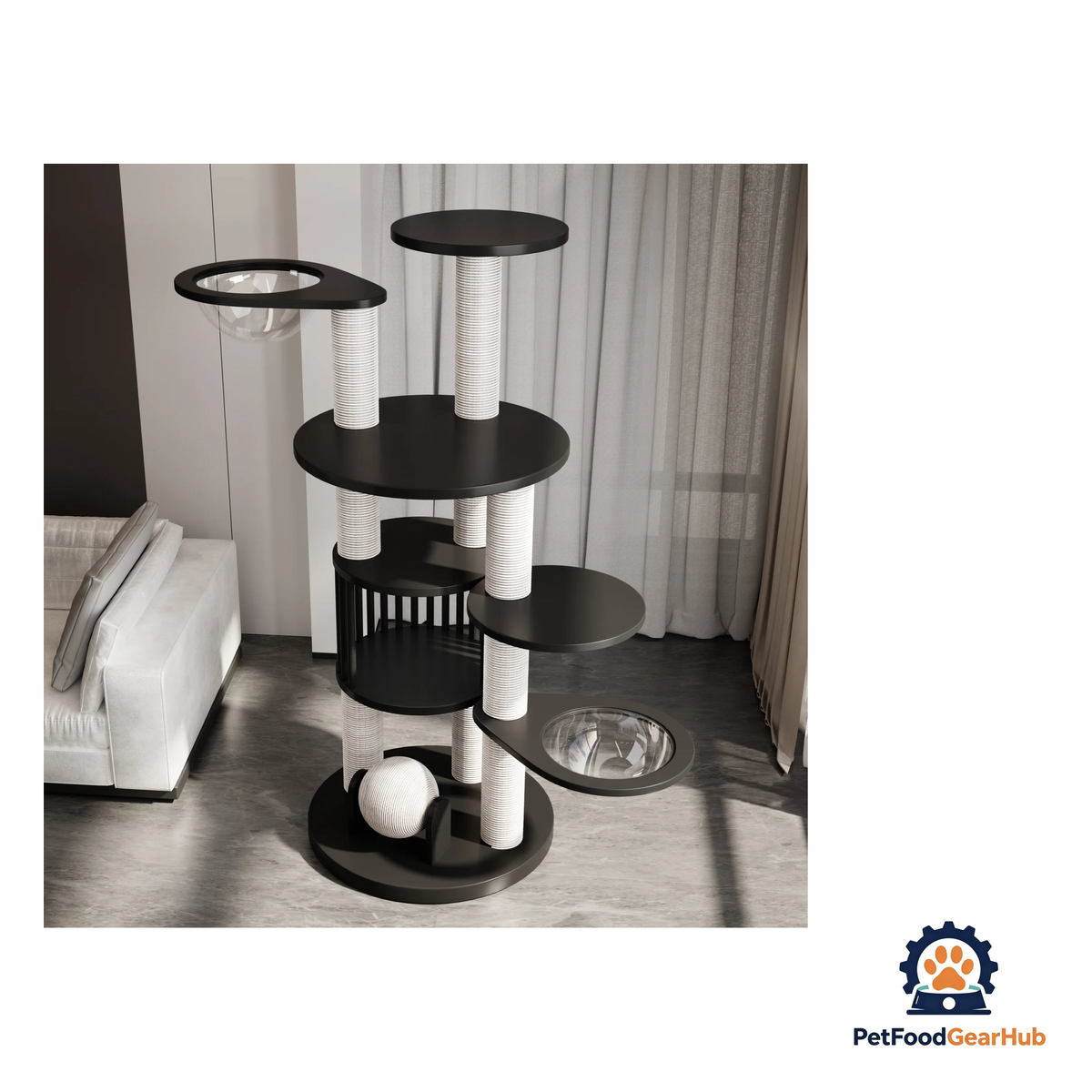 PetFoodGearHub Multi-Tier Cat Tree Tower - product image 6