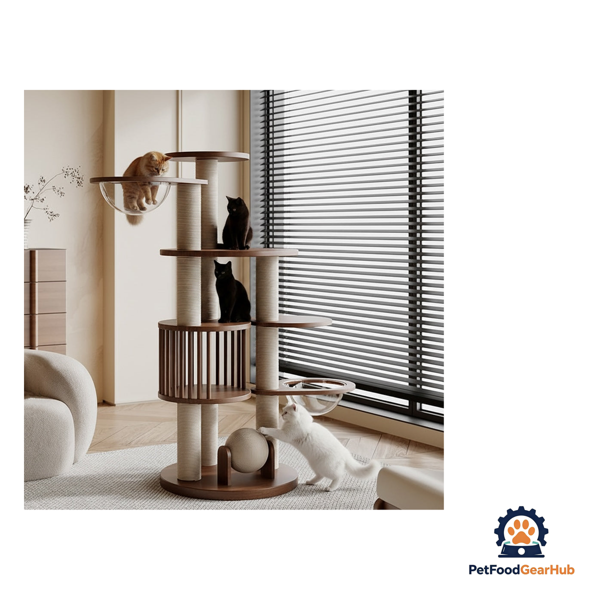 PetFoodGearHub Multi-Tier Cat Tree Tower - product image 9