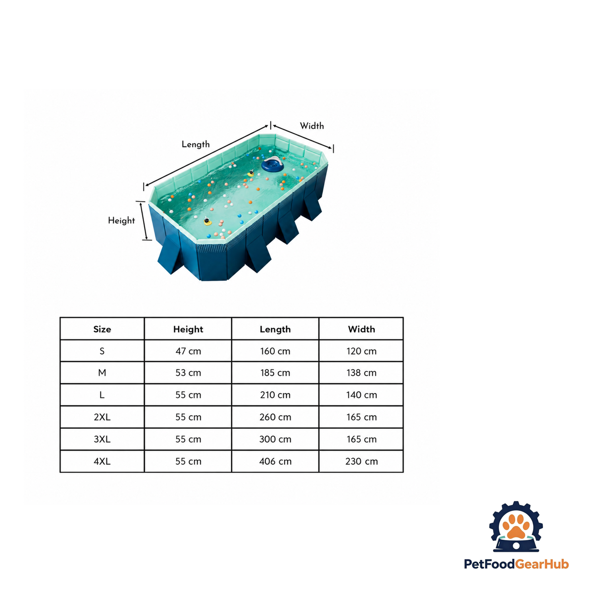 PetFoodGearHub Outdoor Foldable Dog Pool - product image 36