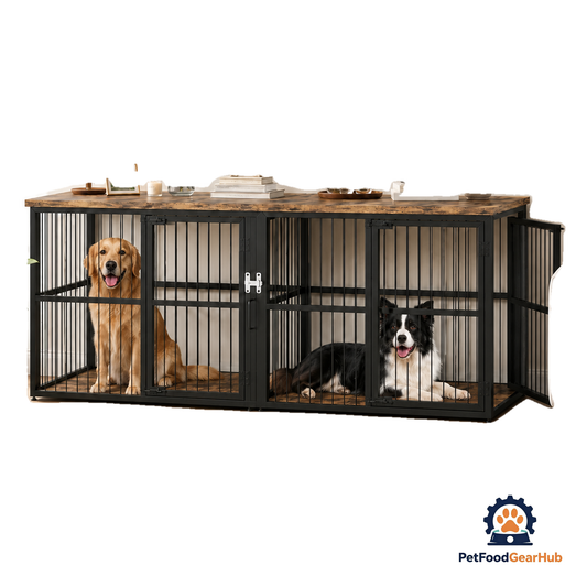 PetFoodGearHub 221 cm Double Dog Crate Console - product image 1