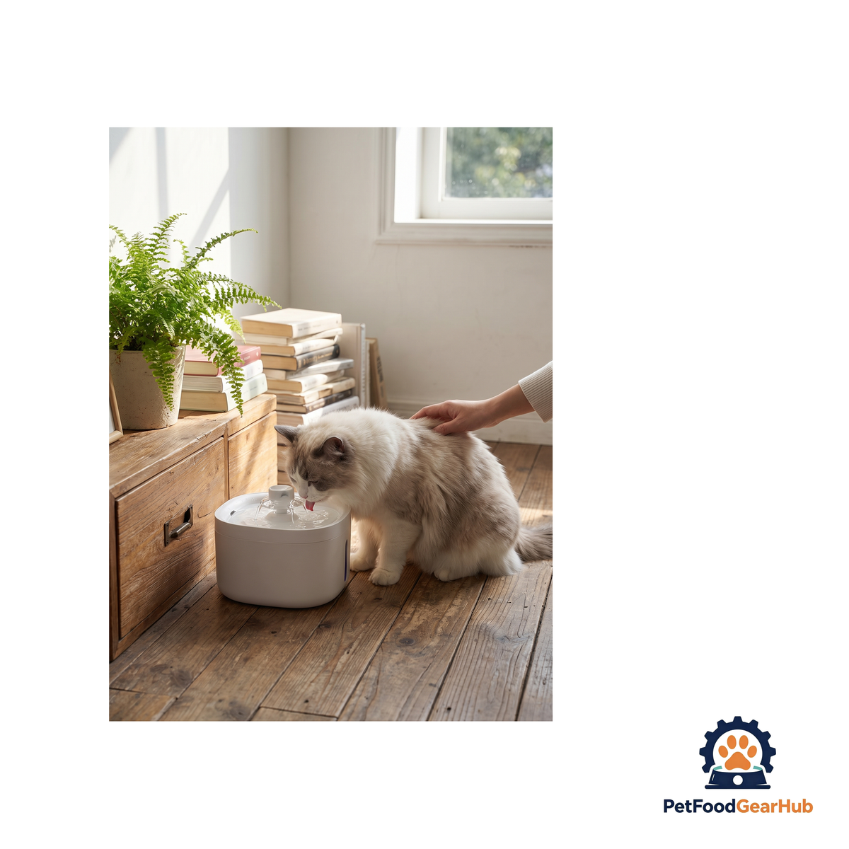 PetFoodGearHub Motion-Sensing Pet Fountain - product image 2