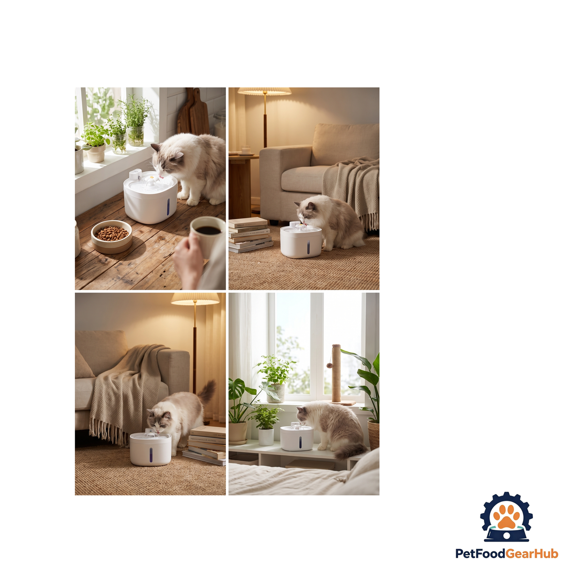 PetFoodGearHub Motion-Sensing Pet Fountain - product image 3
