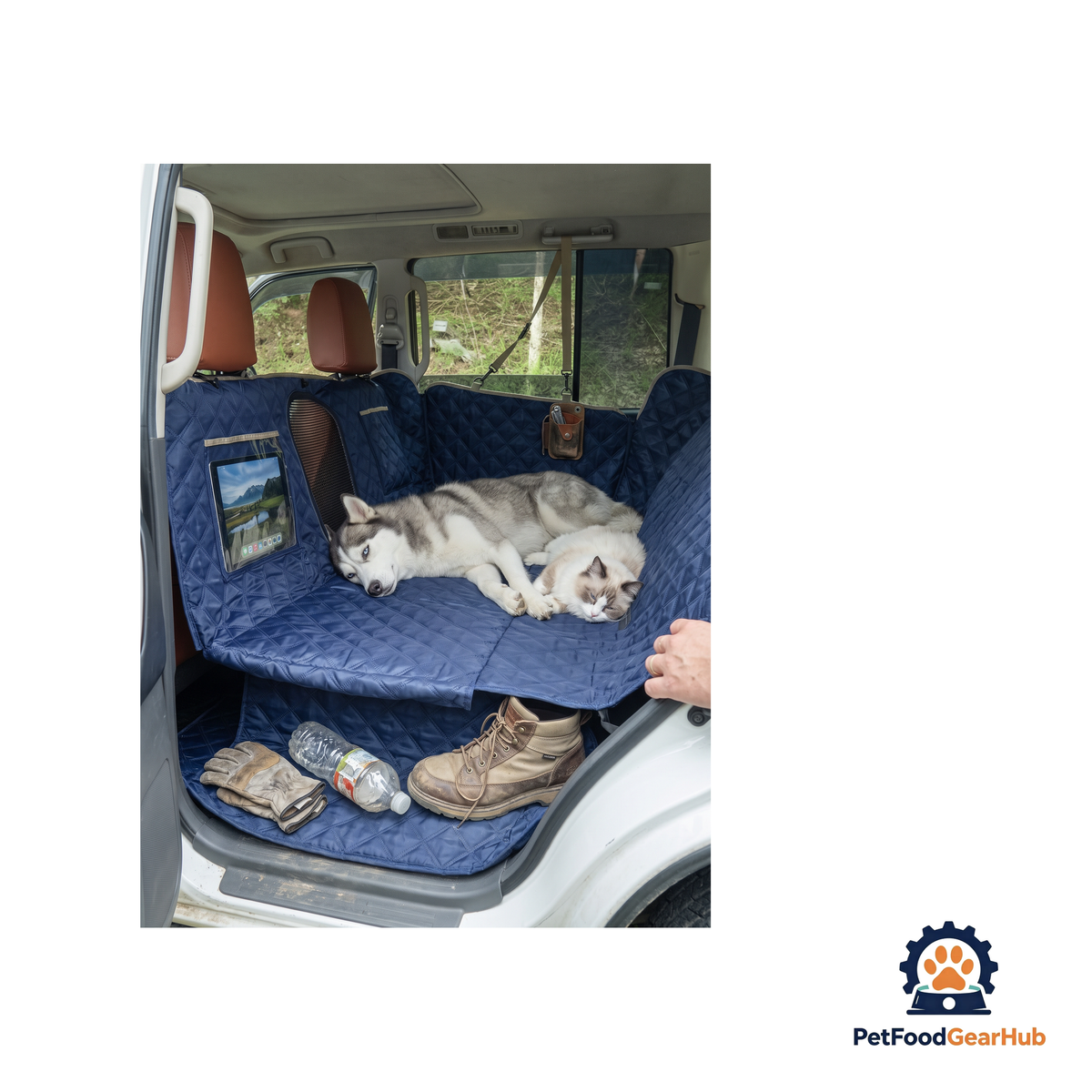 PetFoodGearHub Seam-Free Reinforced Pet Car Seat Cover - product image 2