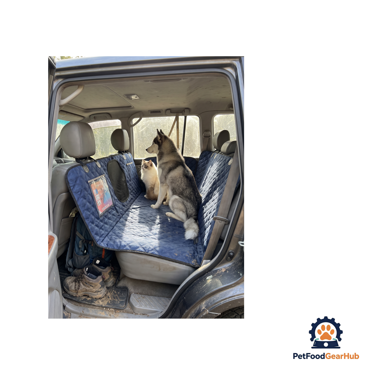 PetFoodGearHub Seam-Free Reinforced Pet Car Seat Cover - product image 3