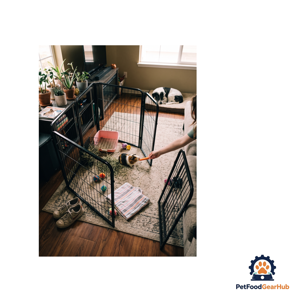 PetFoodGearHub Eight-Panel Modular Pet Playpen and Barrier - product image 35