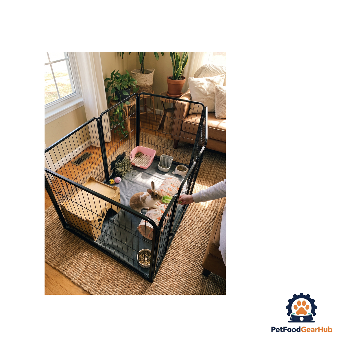 PetFoodGearHub Eight-Panel Modular Pet Playpen and Barrier - product image 36