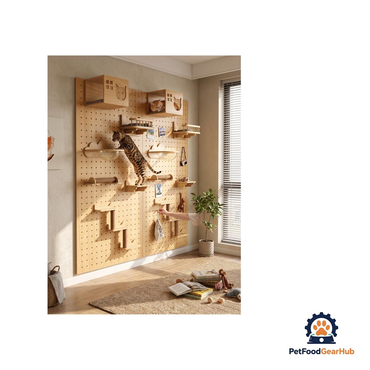 PetFoodGearHub Wall-Mounted Cat Adventure Board - product image 36