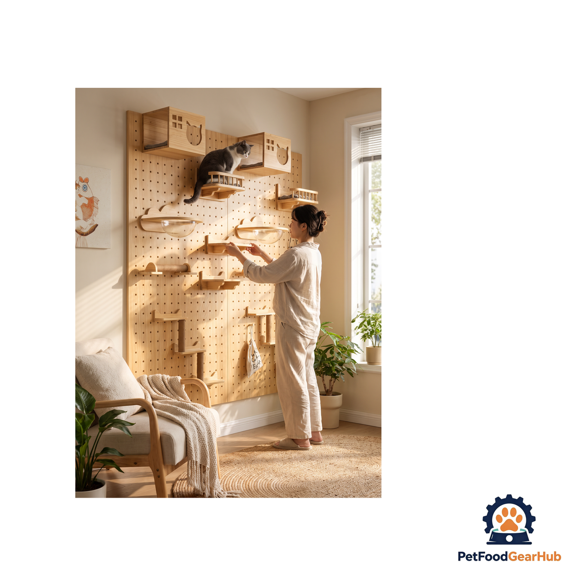 PetFoodGearHub Wall-Mounted Cat Adventure Board - product image 37