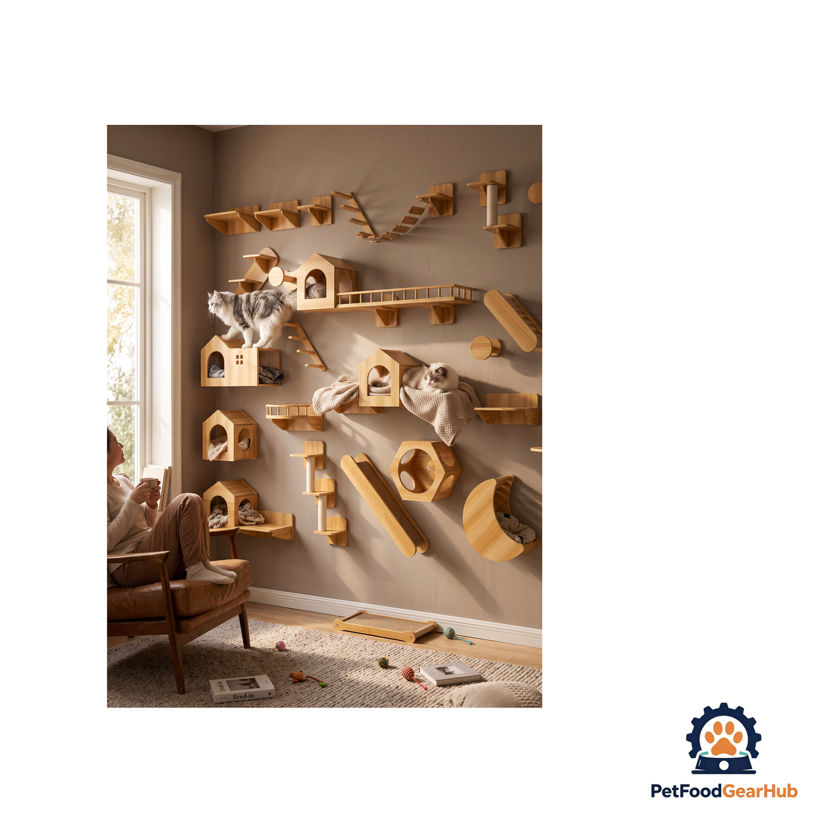 PetFoodGearHub Wall-Mount Cat Adventure Set - product image 40
