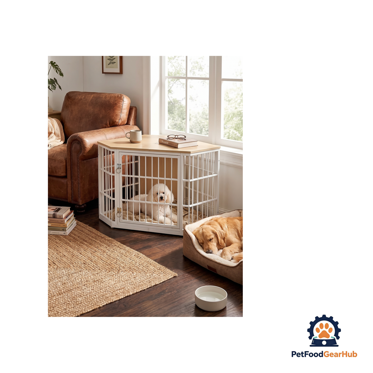 PetFoodGearHub 132.1 cm Dog Crate Console - product image 2