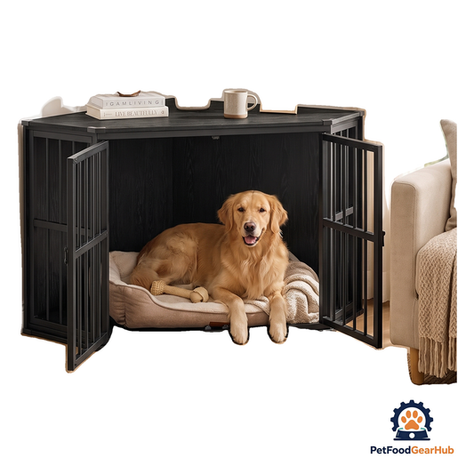 PetFoodGearHub Corner Dog Crate End Table - product image 1