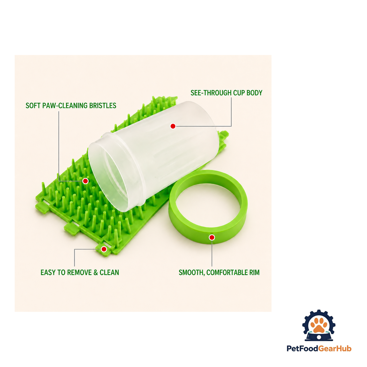 PetFoodGearHub Dog Paw Cleaner Cup - product image 4