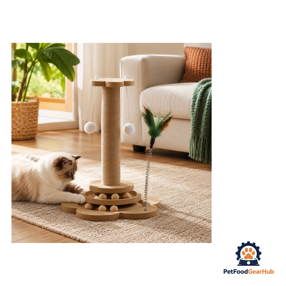 PetFoodGearHub Cat Scratching Post Tower - product image 5