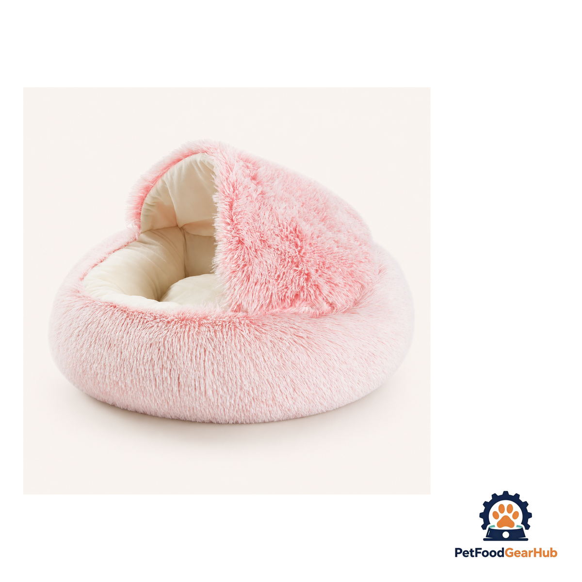 PetFoodGearHub Plush Enclosed Cat Cave Bed - product image 2