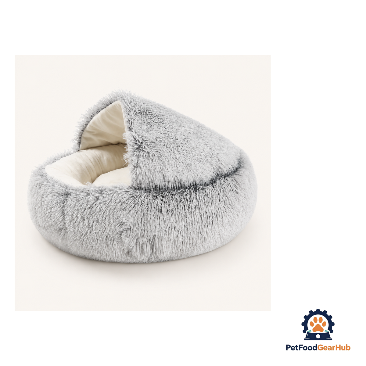 PetFoodGearHub Plush Enclosed Cat Cave Bed - product image 3