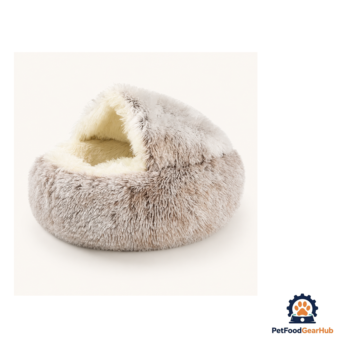 PetFoodGearHub Plush Enclosed Cat Cave Bed - product image 4