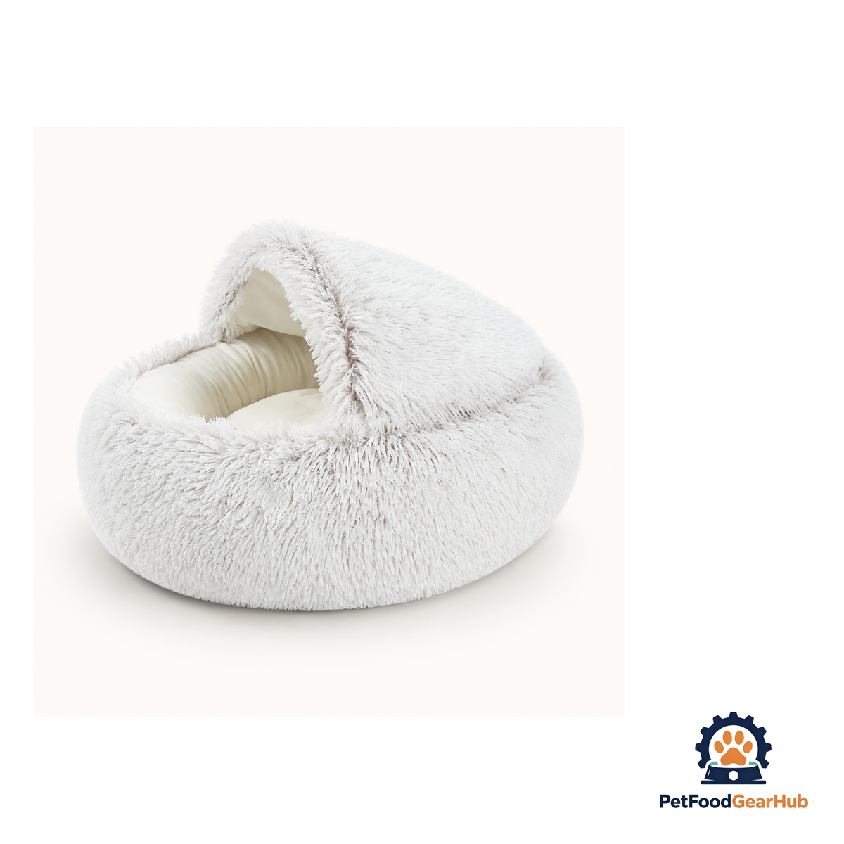 PetFoodGearHub Plush Enclosed Cat Cave Bed - product image 5