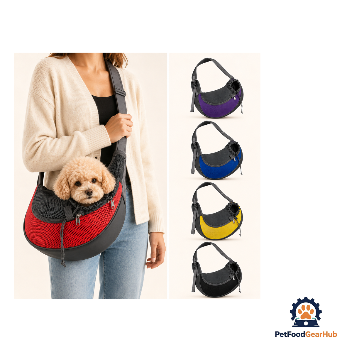 PetFoodGearHub Hands Free Dog & Cat Sling Carrier - product image 13