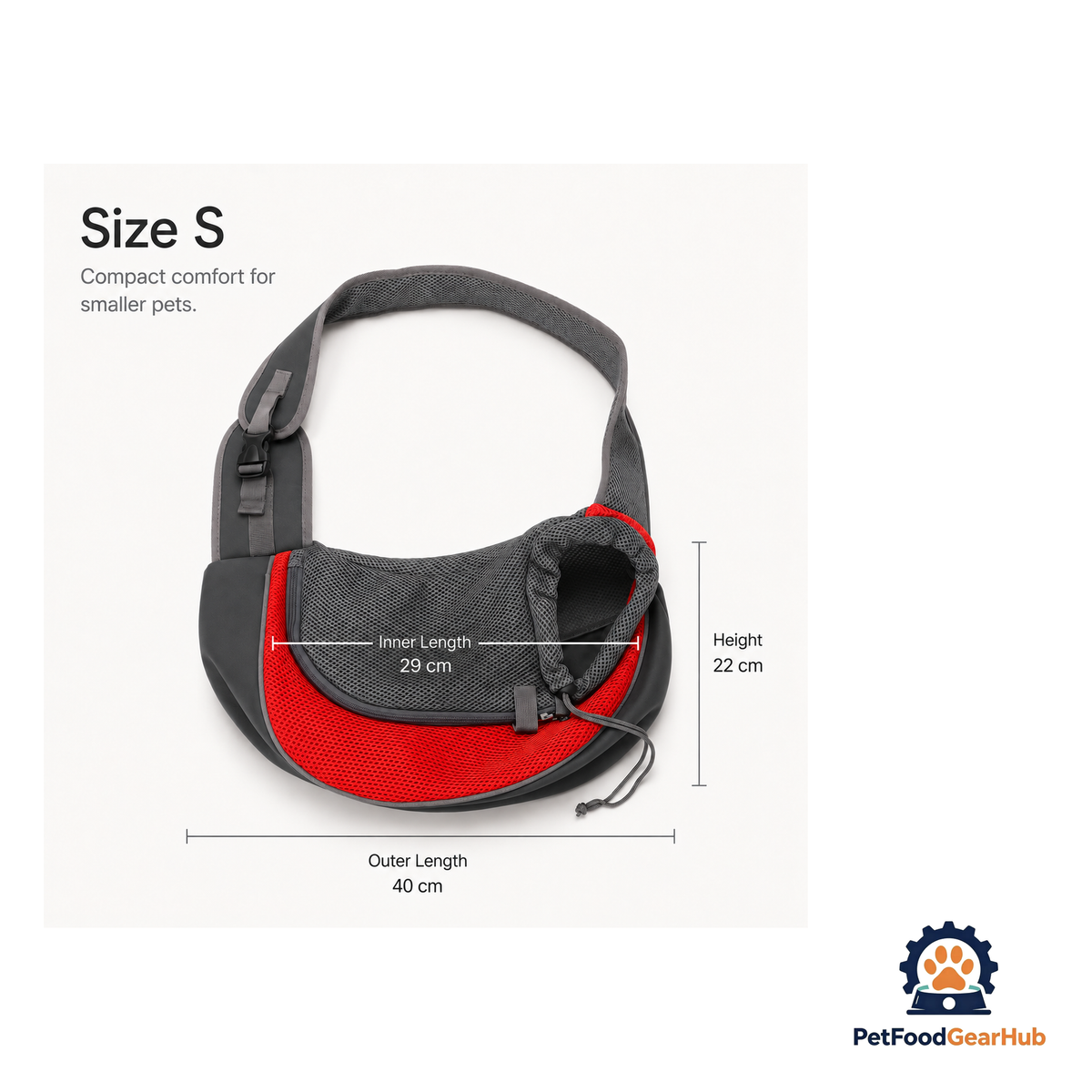 PetFoodGearHub Hands Free Dog & Cat Sling Carrier - product image 18