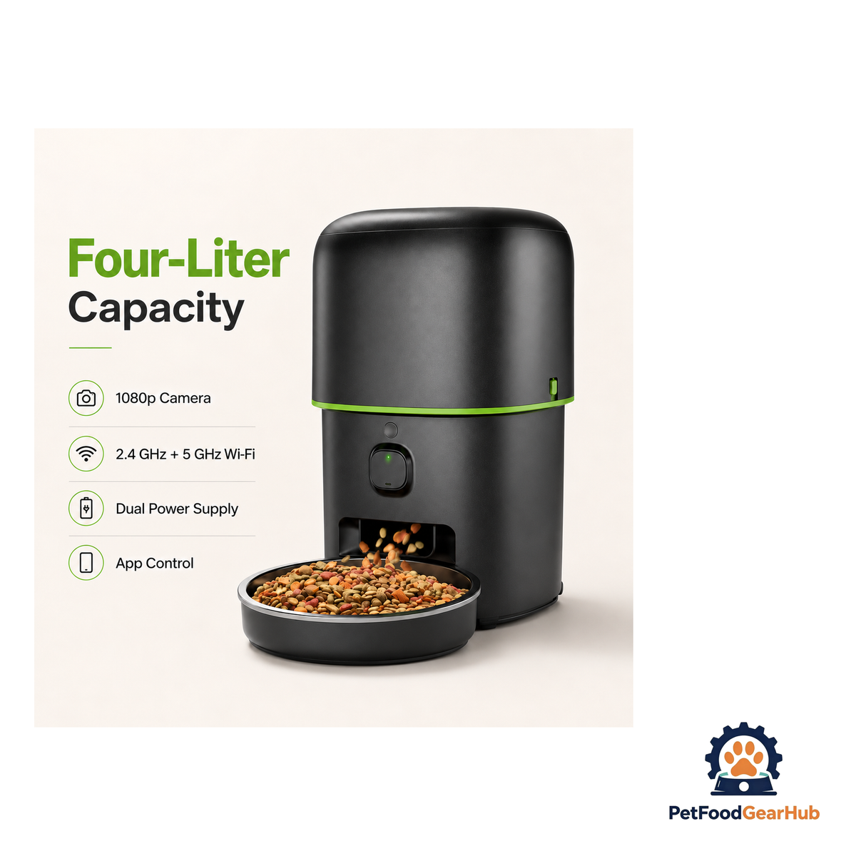 PetFoodGearHub Smart Automatic Cat & Dog Feeder With Camera - product image 3