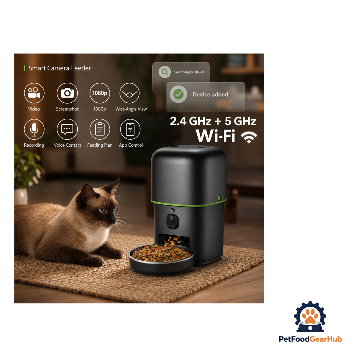 PetFoodGearHub Smart Automatic Cat & Dog Feeder With Camera - product image 6