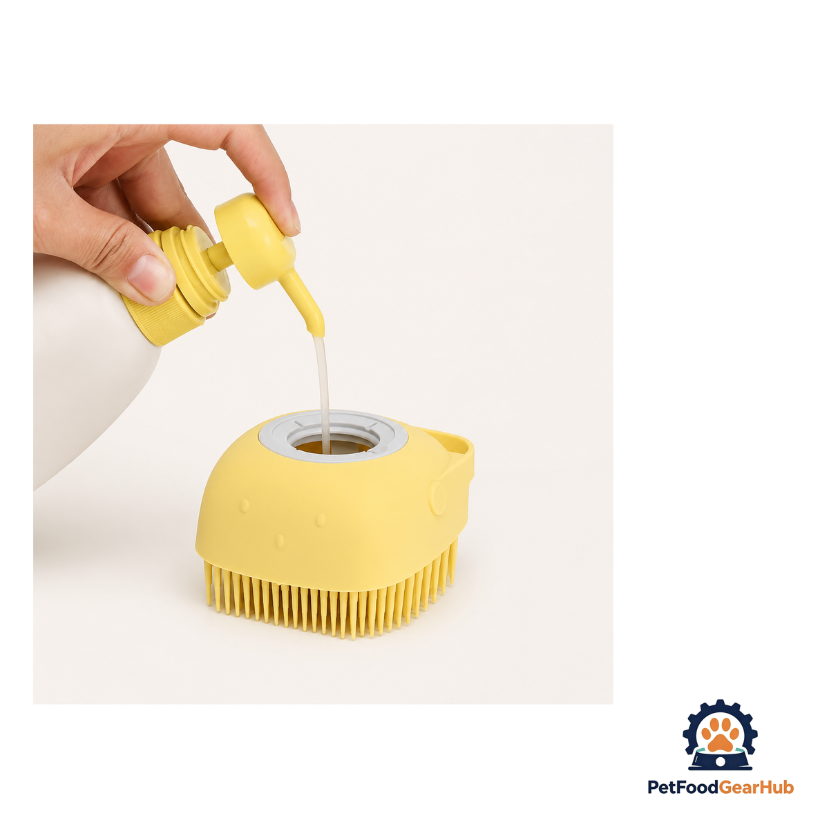 PetFoodGearHub Pet Bath Brush With Shampoo Dispenser - product image 10