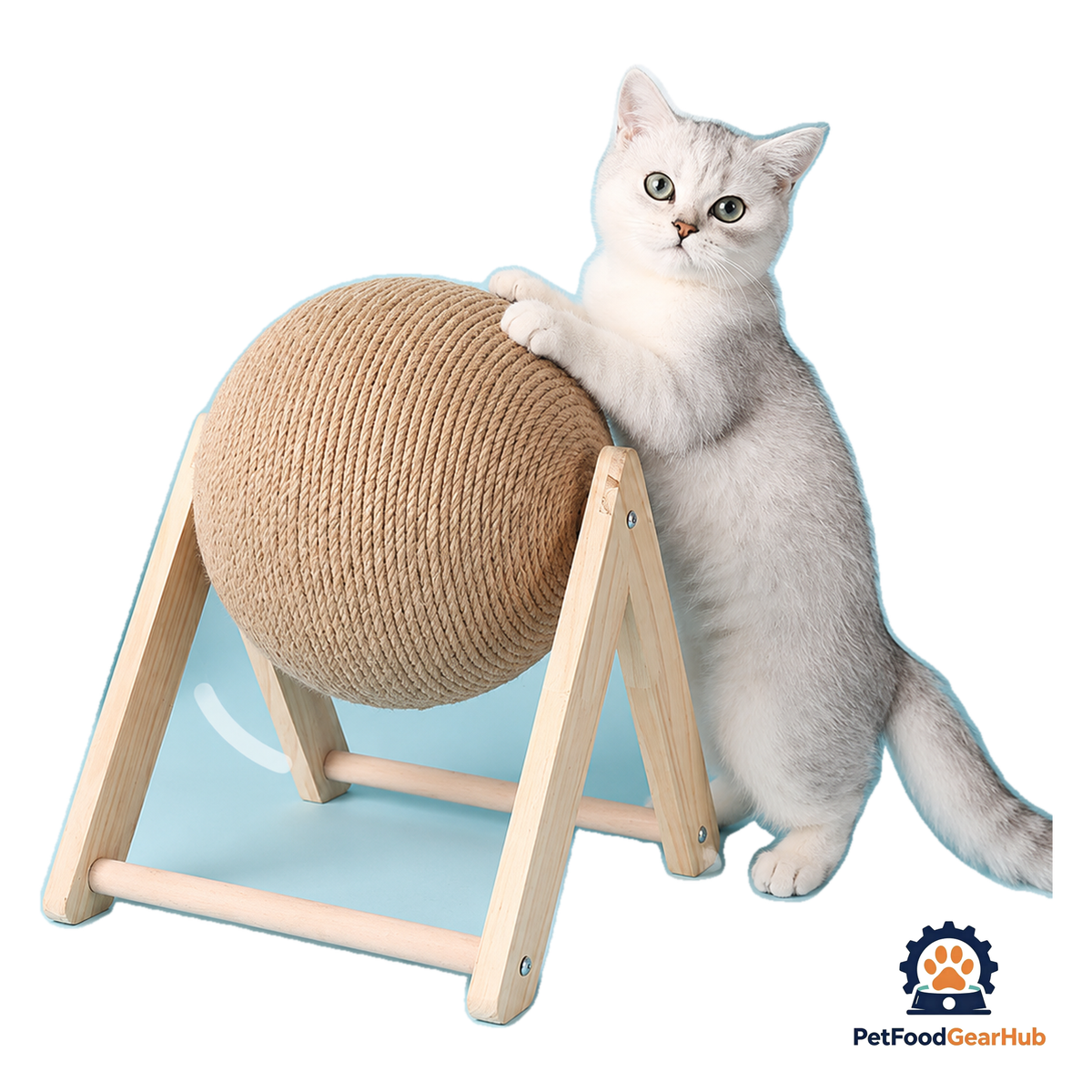 PetFoodGearHub Sisal Cat Scratcher Ball - product image 1